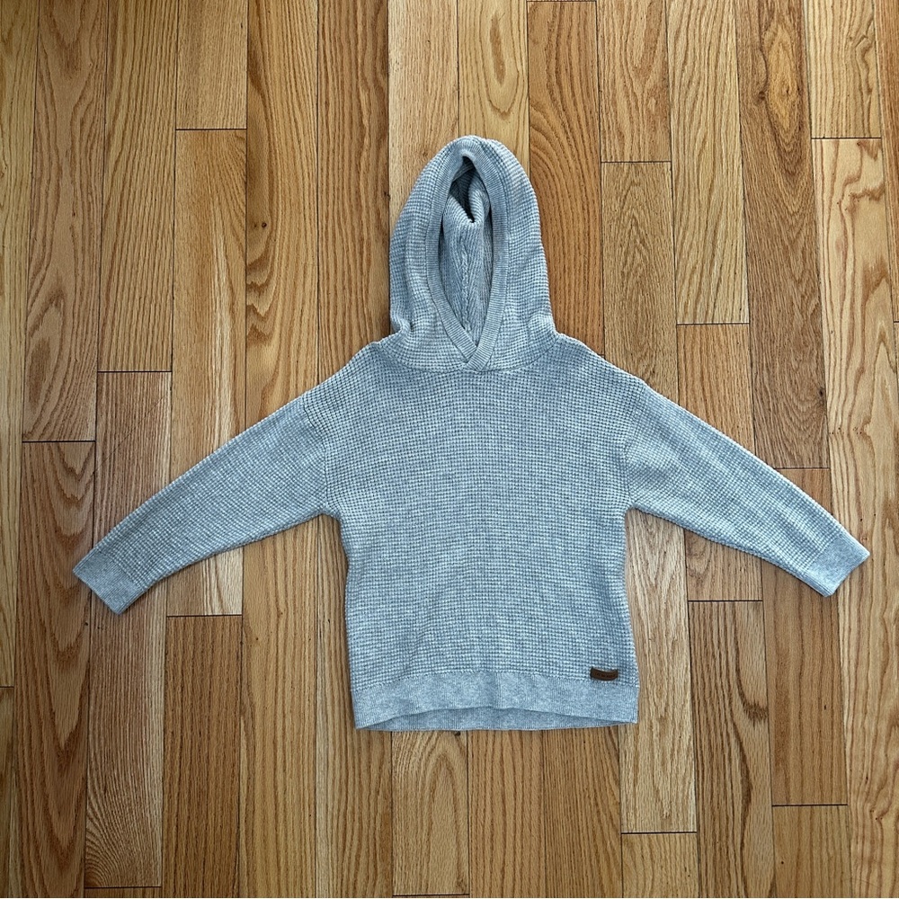 H&M Boys Knit Hoodie size 5T/6 - light grey